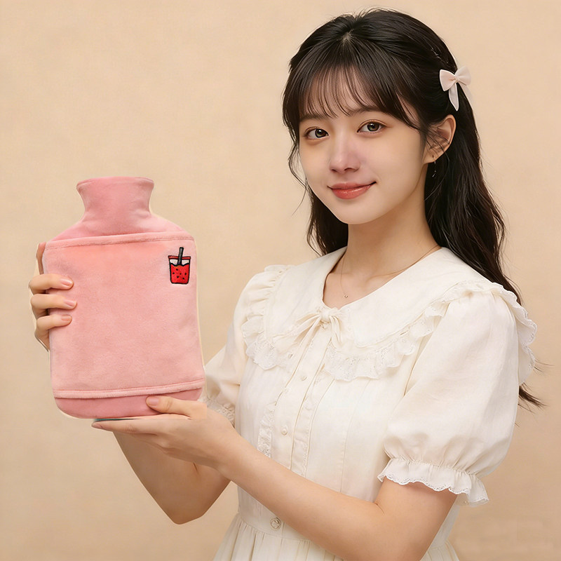 硅胶热水袋注水小号加厚暖手宝学生暖手宝宝热敷便携防爆保暖神器