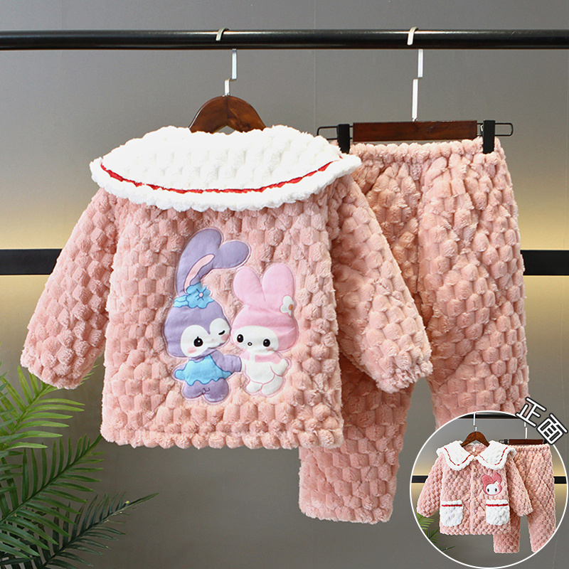 三层夹棉法兰绒冬季不掉毛不起球