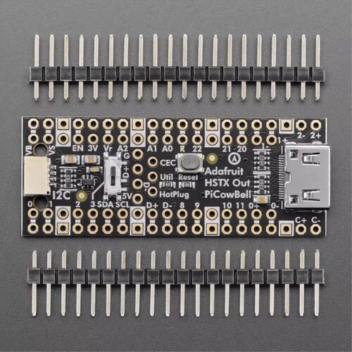 6363 PiCowBell HSTX DVI Output for Pico Adafruit