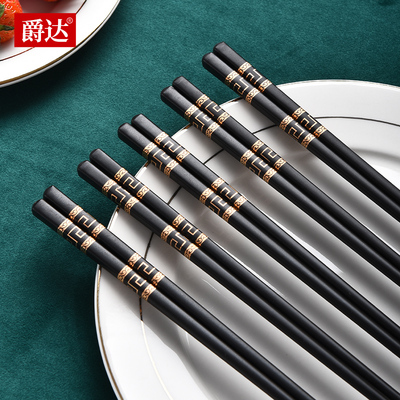 陶瓷筷子家用2025新款高档景德镇骨瓷筷子防滑防霉防摔耐高温餐具