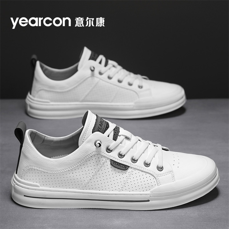 意尔康官方旗舰店正品男鞋小白鞋