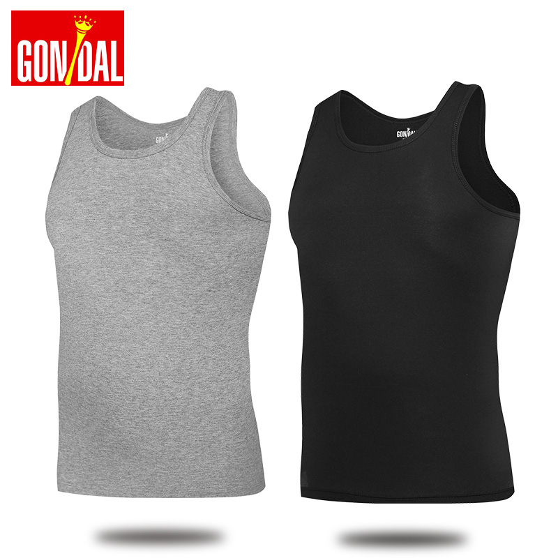 两根筋夏季冰丝内搭男士背心