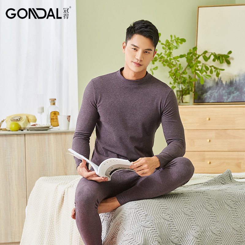 男士纯棉保暖内衣冠得