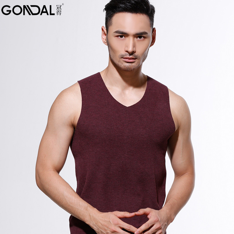 冠得铜纤维上身秋冬天保暖背心