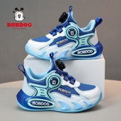 巴布豆春季 新款 男童运动鞋 Bobdog 网面透气软底儿童中大童篮球鞋
