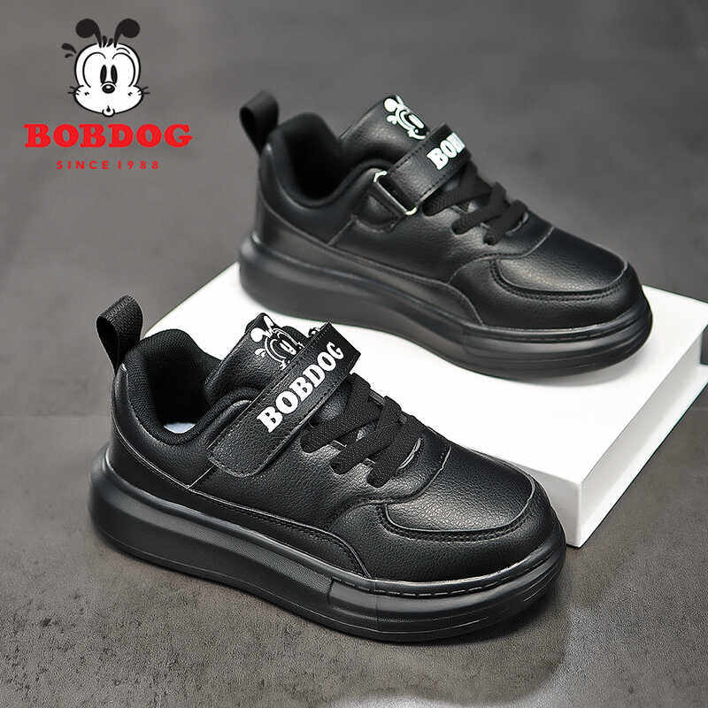 巴布豆春秋季男童板鞋皮面防水韩版百搭纯黑色小男孩皮鞋演出表演,童鞋/婴儿鞋/亲子鞋,板鞋,淘宝优惠券,粉丝福利购,淘宝优惠卷