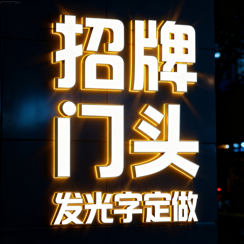 发光字招牌门头定做3d立体迷你字led广告牌不锈钢亚克力灯牌定制