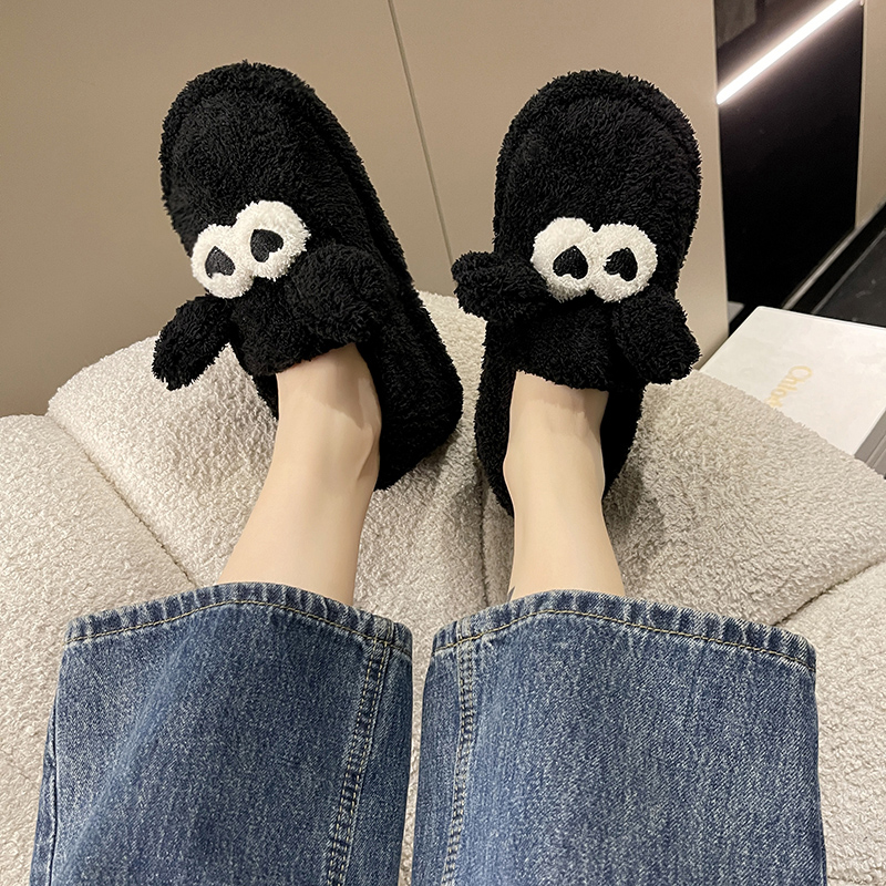 2025新款棉拖鞋女可爱室内居家毛绒包跟月子鞋情侣保暖棉鞋男冬季