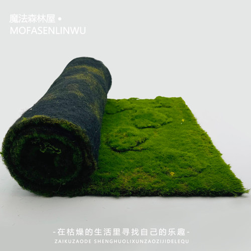 微景观仿真造景森林草坪摆件地垫