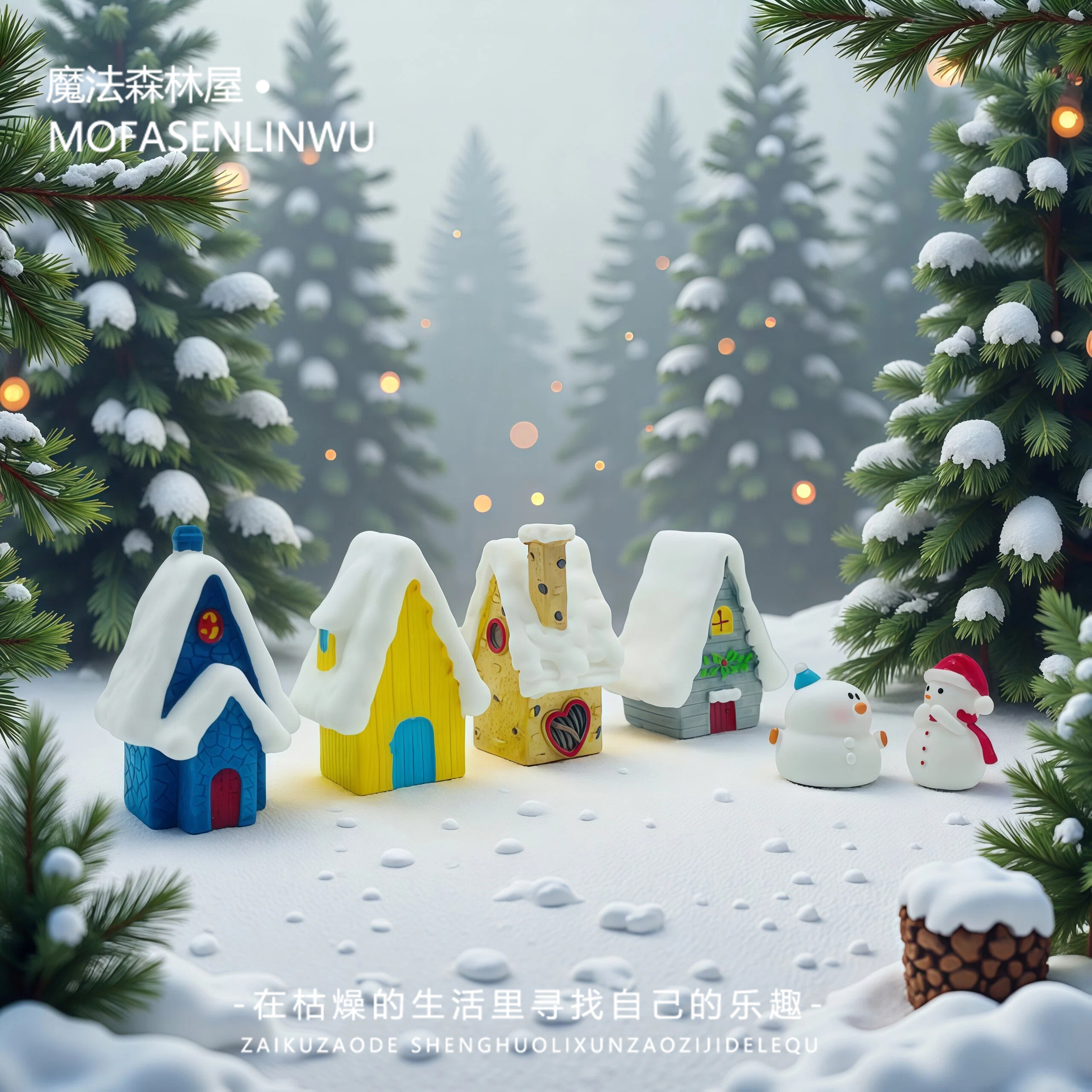 微景观创意雪景房屋雪人圣诞节房子别墅造景DIY装饰品桌面小摆件,家居饰品,装饰摆件,淘宝优惠券,粉丝福利购,淘宝优惠卷