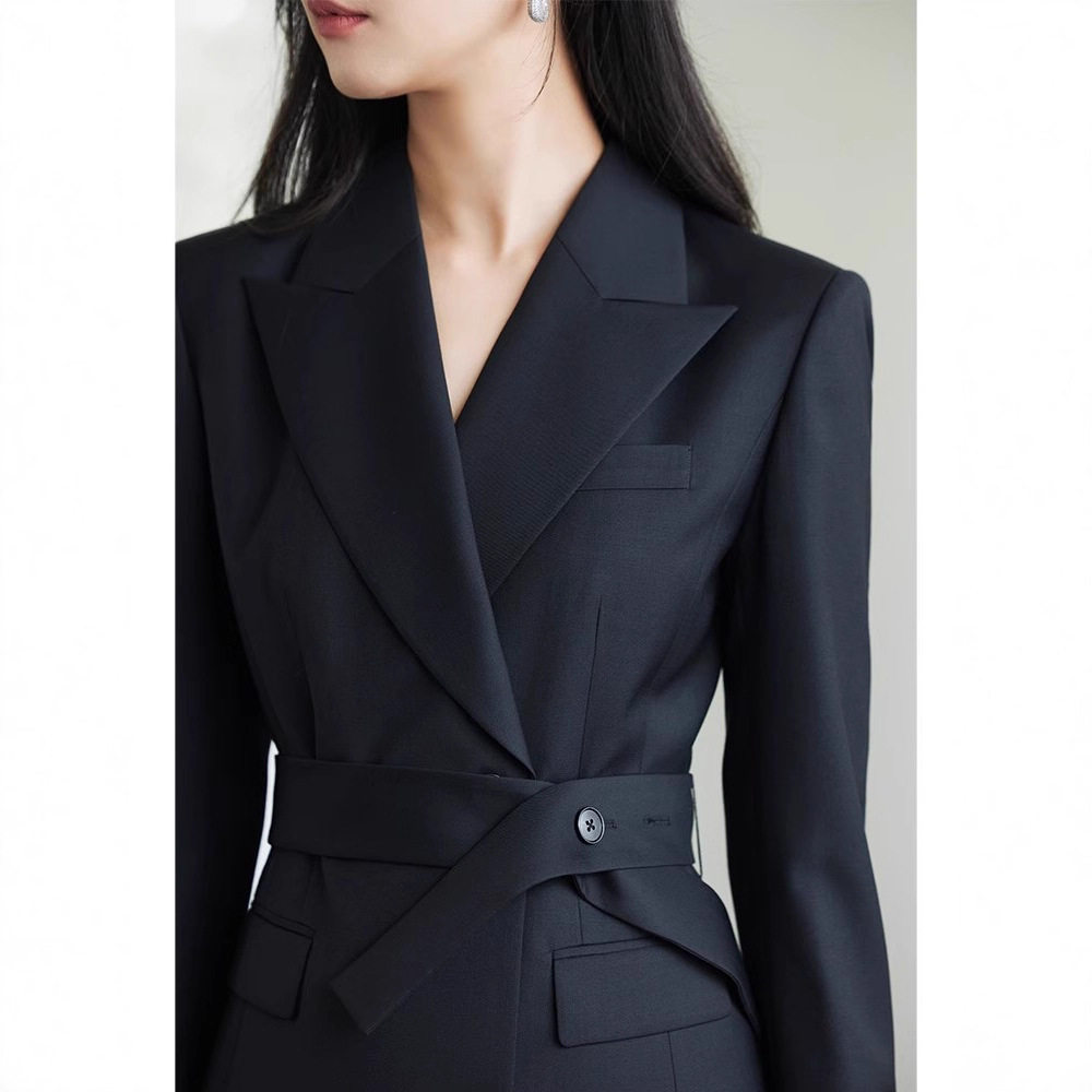 日本cherrykoko秋季新款西装外套女气质通勤时尚束腰西服