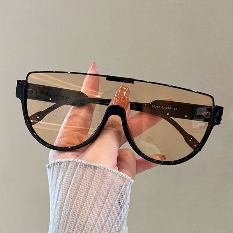 日系coopkoopsunglasses半框海洋片墨镜时尚全框搭配太阳镜透色