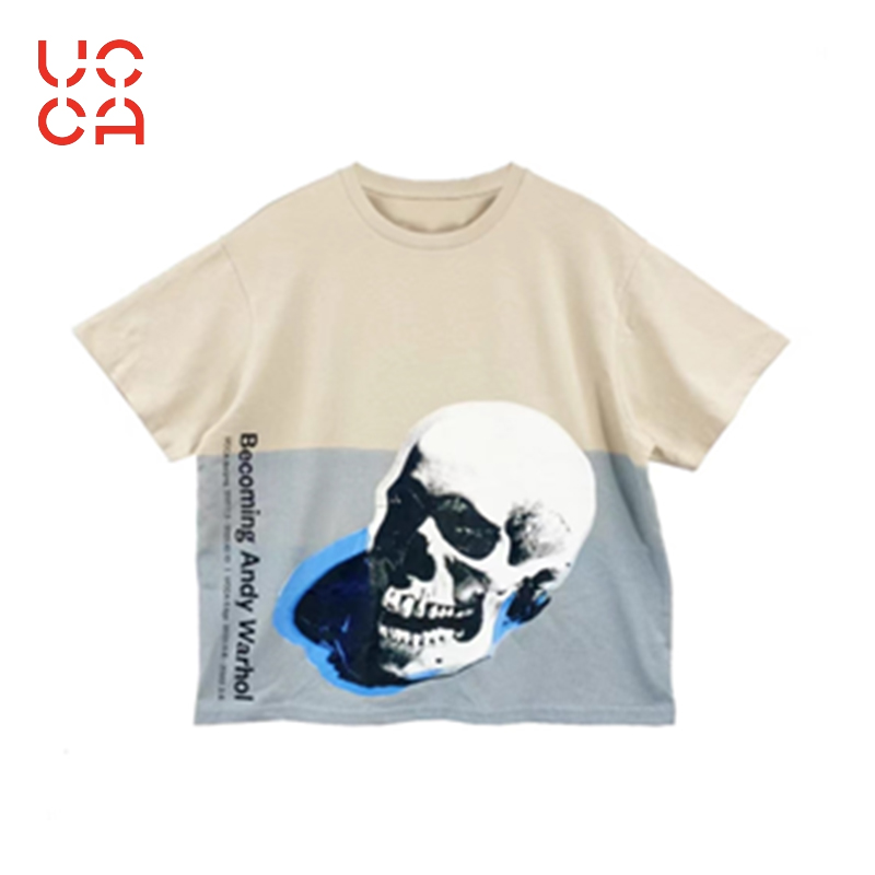 UCCA安迪沃霍尔衍生品骷髅T恤Oversize宽松大码送拼接袖男女同款-封面