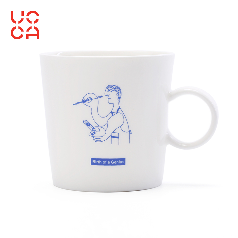 UCCA毕加索展览衍生品骨瓷马克杯大容量情侣水杯高颜值咖啡杯送礼