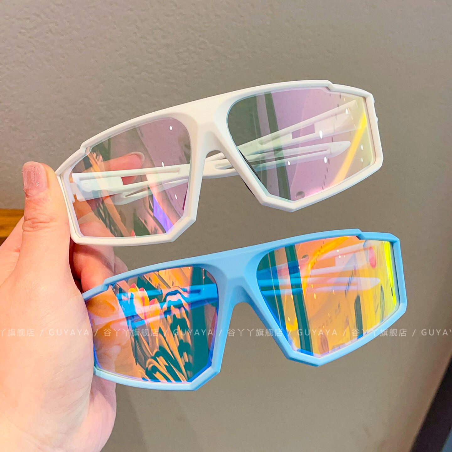 儿童户外骑行防晒防风护目镜2026新款男女童夏季时尚潮流太阳镜