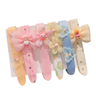 小女孩碎发神器女儿童魔术贴发箍发带女童宝宝前额刘海贴发帖头箍