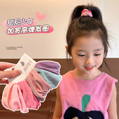 超宽面膜发圈高马尾头绳女儿童扎头发发绳2025新款 高弹力无缝皮筋