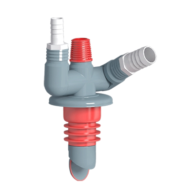洗衣机墙排下水三通入墙式防臭
