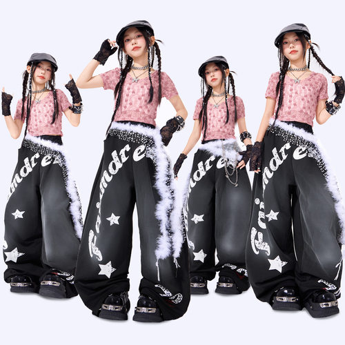 女童爵士舞服装演出服时髦女团