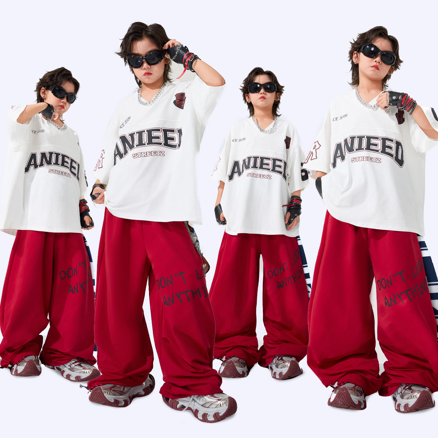 儿童街舞潮服新款男女童套装