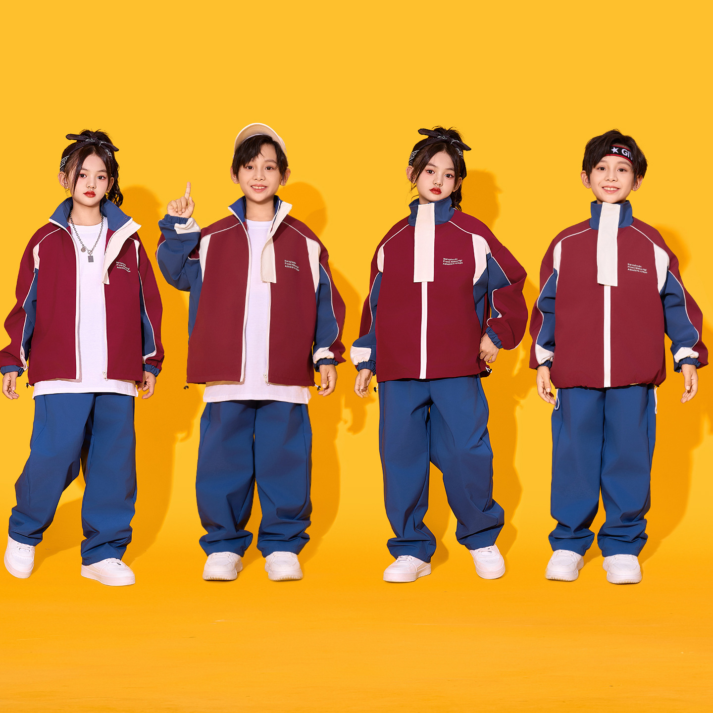 小学生运动会开幕式服装儿童啦啦队演出服男女童班服幼儿园表演服