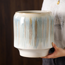 北欧风家用陶瓷花盆高档大号兰花龟背竹专用室内冬青三角梅蕙兰