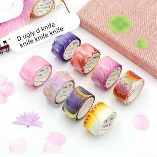 200PCS/Roll Masking Petals Tape Washi Tape Scrapbook Sticker