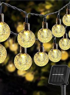 String Light Solar 100 LEDs Fairy Lights Outdoor Garden Wedd