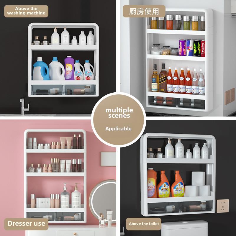 bathroom shelf toilet storage rack no punching shower racks