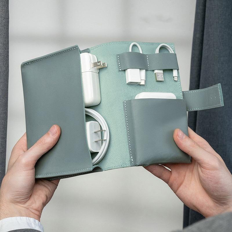 Charger storage protective cover data cable storage bag