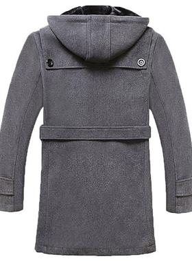 Winter Leather Jackets coat Mens large Jacket男士毛呢外套