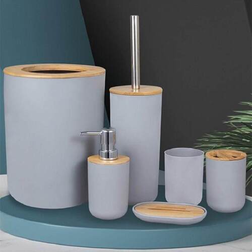 Bathroom Accessories Set Soap Dispenser Bottle Dish Washroom