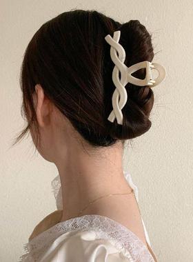 发夹Hot Sale Solid Color Claw Clip Large Barrette Crab Hair