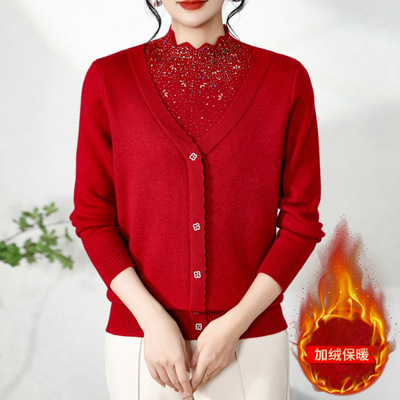 洋气妈妈装秋冬中老年女装