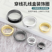 圆形装 饰圈书桌台面收纳家具电视柜穿线盒盖板电脑办公洞出孔塞