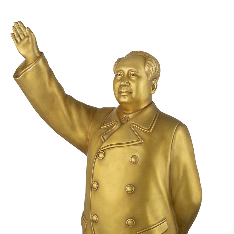 毛主席铜像全身挥手摆件O雕塑纯铜站像家居办公室客厅装饰品礼品