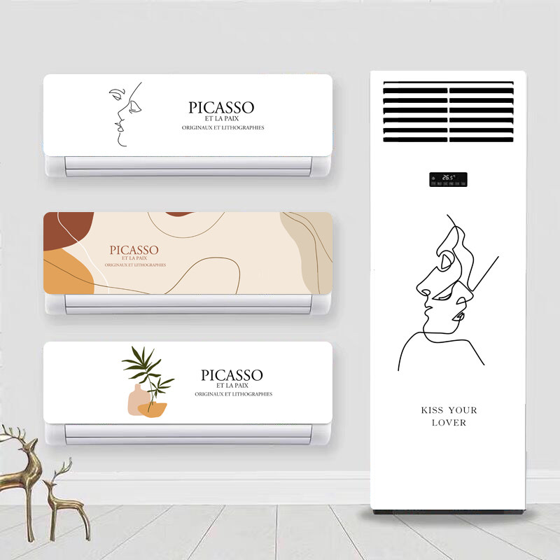 空调贴纸ins风北欧简约创意个性装饰空调贴纸翻新贴自粘防水贴画,家居饰品,冰箱贴,淘宝优惠券,粉丝福利购,淘宝优惠卷