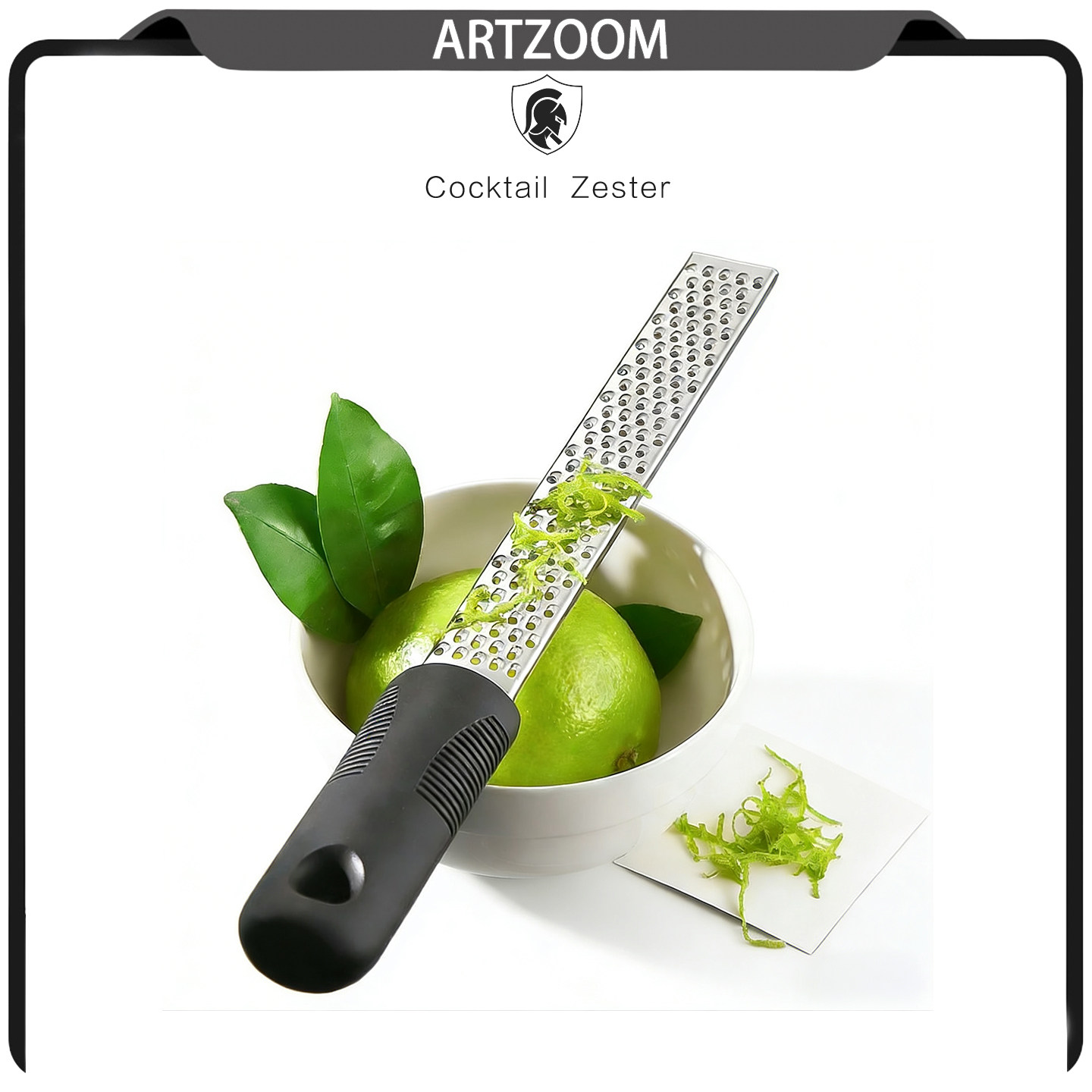 ARTZOOM 手动刨丝器调酒玉桂香料巧克力磨粉器刮粉器柠檬皮擦丝器
