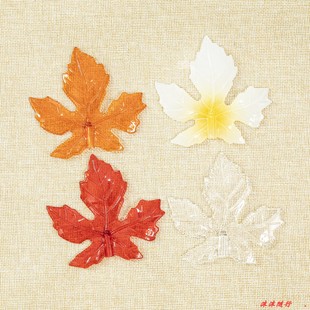 枫树叶配件LED彩灯串配件植物树叶装饰灯仿真挂件节日灯红枫叶子