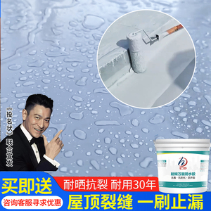 屋顶防水补漏专用涂料漏水材料楼顶房顶堵漏王外墙裂缝渗水防漏胶