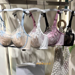 梧桐花开内衣26春夏薄款有钢圈CD水晶杯大胸显小聚拢女文胸66210