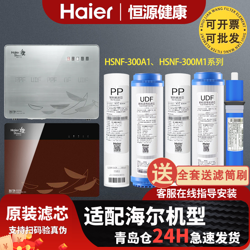 海尔施特劳斯净水器滤芯HSNF-300A1/HSNF-300M1原装正品过滤芯