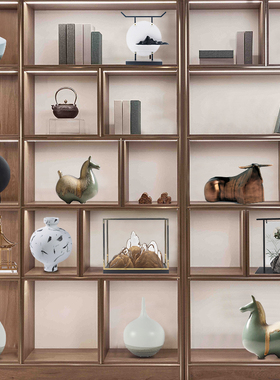 新中式2022爆款创意摆件高档玄关