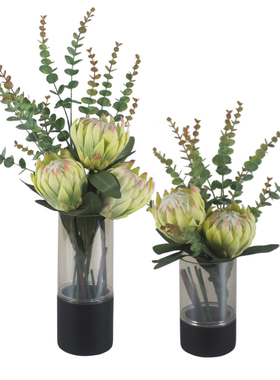 简约现代风会所仿真花艺软装定制