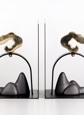 新中式风祥云别墅会所门口书档