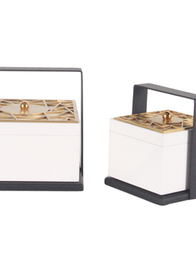 新中式风样板间别墅书房首饰盒