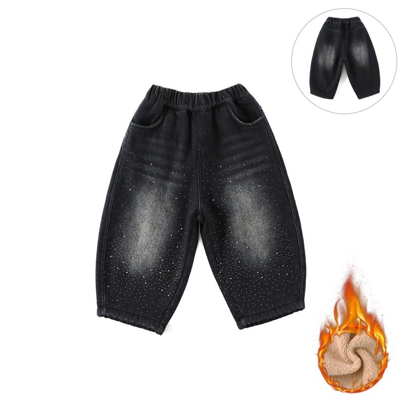 【厚绒】儿童牛仔裤冬季新款男童长裤韩版星星点点保暖裤子CK516,童装/婴儿装/亲子装,儿童牛仔裤,淘宝优惠券,粉丝福利购,淘宝优惠卷