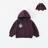 韩版 儿童连帽卫衣春秋2026新款 男童长袖 卡通后背开叉上衣AS878