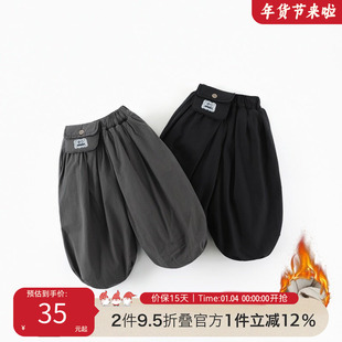 儿童棉裤冬季2025新款男女童休闲裤夹棉加厚超保暖宝宝长裤C-K488