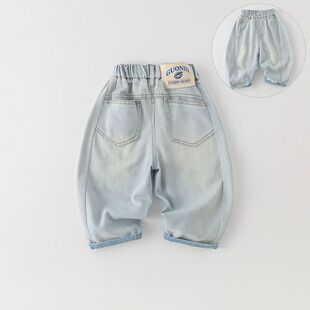 时髦长裤 新款 男女童裤 子宝宝休闲裤 潮 男童春秋牛仔裤 春装 2026春季